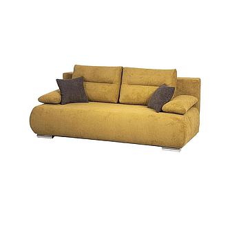 Texas kanapéágy kiemelő vasalattal,mustársárga, 2db kispárna:szürke (C), 216x100x95 cm