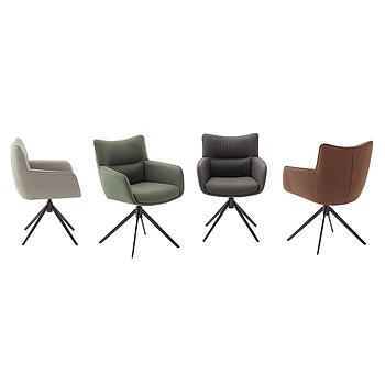 Lemon bőr karszék, krém valódi bőr,fekete láb"k"