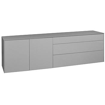 Image széles komód, üveg front, üveg tetőlap,217x63x42cm"k"