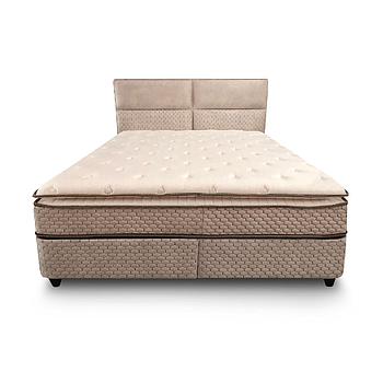 Bábel boxspring ágyszett (ágyneműtartós ágy matraccal),beige, 160*200cm