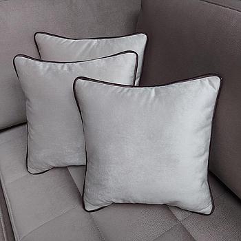 VARIA párna 3db-os szett kéderrel,40x40 cm - Szövet Shannon 1 bézs, kéder Shannon 4