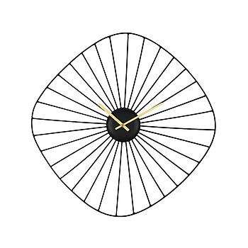 425513 falióra acél fekete, sárgaréz átm:50cm