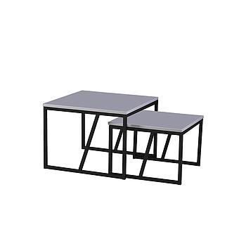 Latino dohányzó asztal 2-es szett, szürke