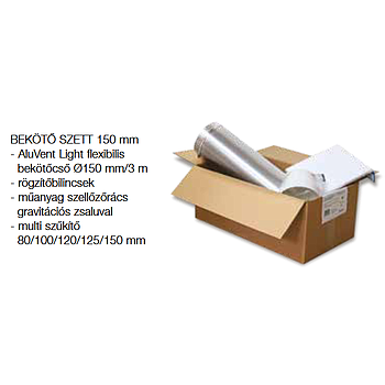 105142K Légtechnikai bekötőszett 150mm