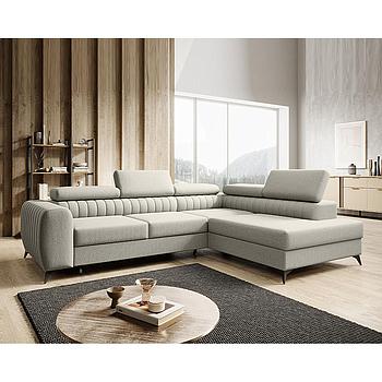 Daisy sarokgarnitúra jobbos cream,270x73x204cm