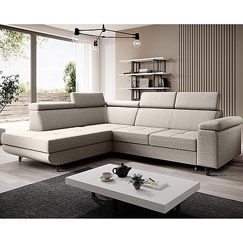 Violet ülőgarnitúra, Balos, beige, 250x90x183cm
