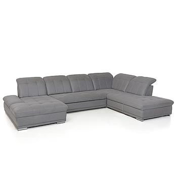 Adele U ülőgarnitúra, Dune sötét szürke, 265x386x190 cm