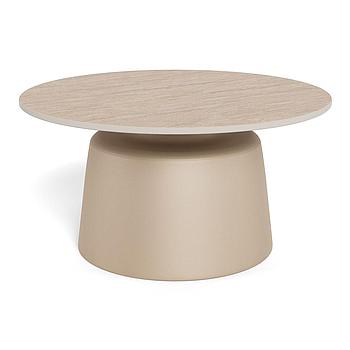 Sesto dohányzóasztal, 70cm, traventin beige