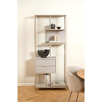 Ocean állópolc, fiókkal, kasmír, 77x185x35 cm