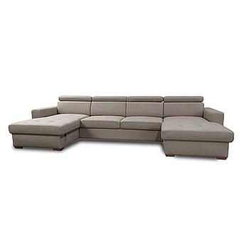 Borneo U ülőgarnitúra, vendégággyal, ágyneműtartóval, Colorado latte (1),170x332x170cm