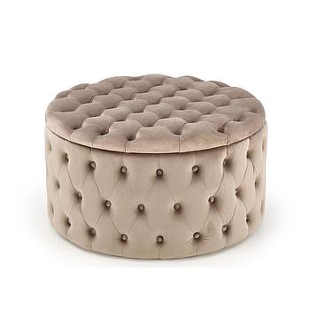 Santos tárolós KEREK puff, BEIGE,70x40x70 cm (minta)