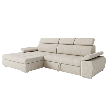 Voluto sarokgarnitúra, balos, beige, 294x174cm