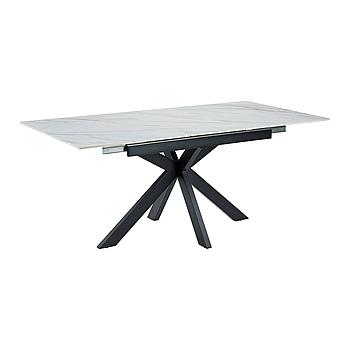 Riviera étkező asztal, beige kőlap,140/180x90x76cm